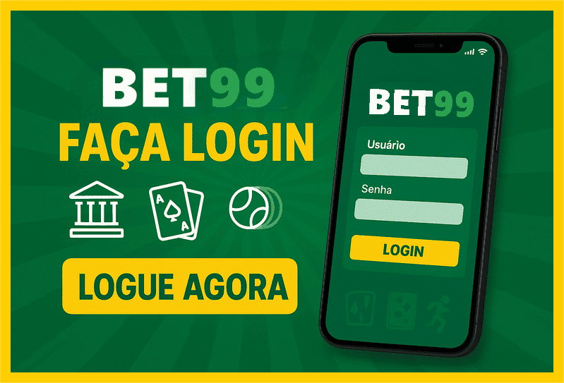 Imagem destacando login seguro na BET99 para novos usuários